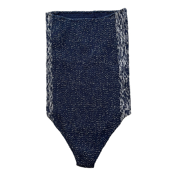 RAG & BONE Aster Strapless Printed Cotton-blend Jersey Bodysuit (12) - Picture 4 of 7